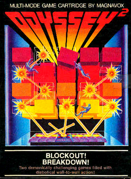 Blockout!/Breakdown! box art for Odyssey 2